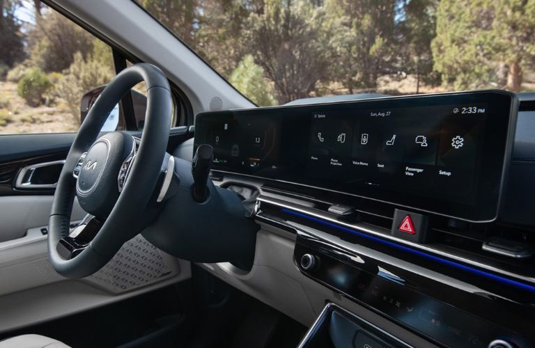 dashboard view of the 2025 Kia Carnival