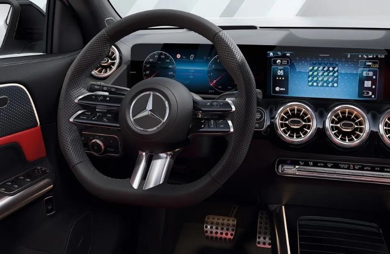 interior steering and dashboard of the 2024 Mercedes-Benz GLA 250 SUV