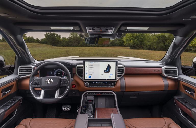 dashboard view of the 2025 Toyota Sequoia 1794 Edition