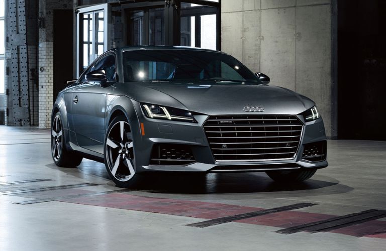 Front three-quarter view of the 2023 Audi TT Quattro parked