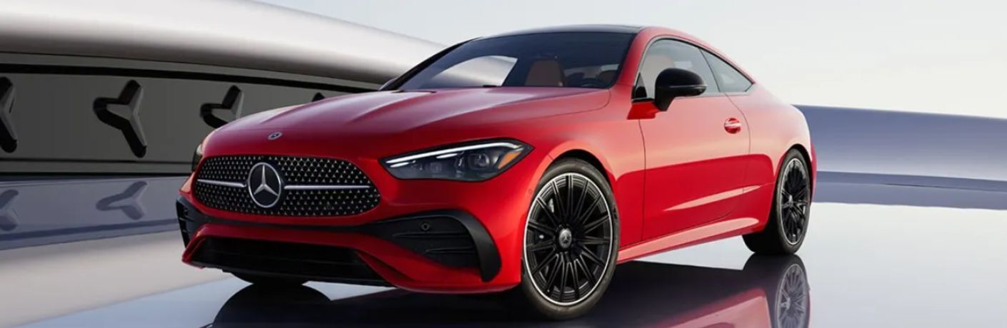 front quarter view of the 2024 CLE 300 4MATIC Coupe