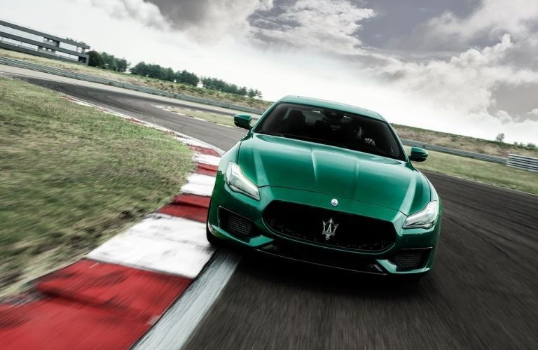 Maserati on a race track