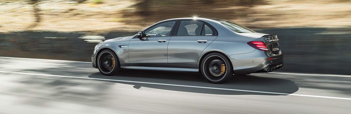 2018 AMG E 43 Sedan in Silver Side View