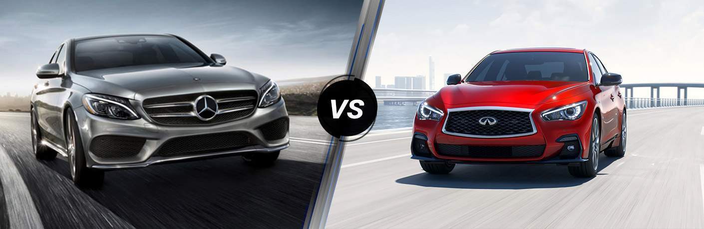 2018 C 300 vs 2018 INFINITI Q50 PURE