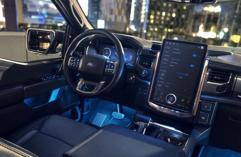 2025 Ford F-150 Lightning front interior