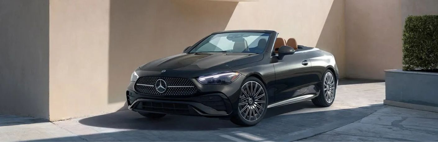 diagonal front view image of the 2025 Mercedes-Benz CLE Cabriolet