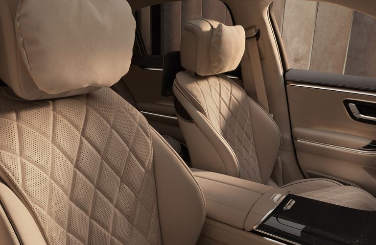 Leather seats of the 2022 Mercedes-Benz S 580 4MATIC Sedan