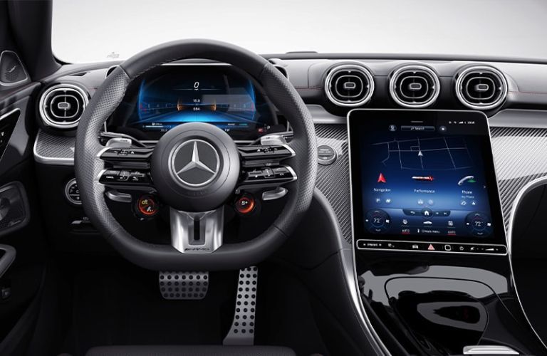 dashboard view of the 2026 Mercedes-Benz AMG® C 43 Sedan