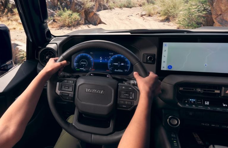 dashboard view of the 2027 Toyota Land Cruiser