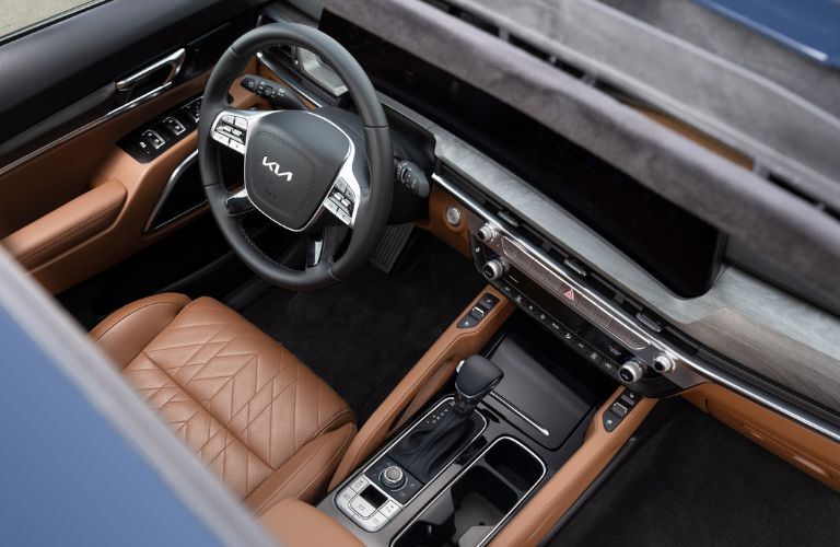 2024 Kia Telluride steering wheel and dashboard
