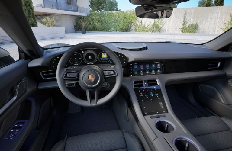cockpit of the 2026 Porsche Taycan 4 Cross Turismo