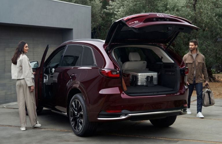 2025 Mazda CX-90 PHEV side and back view