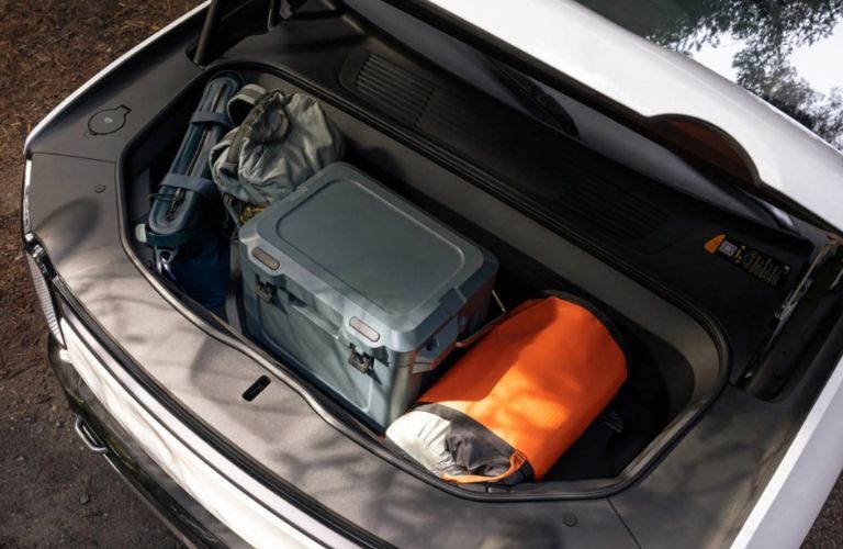 cargo area of a pre-owned Rivian