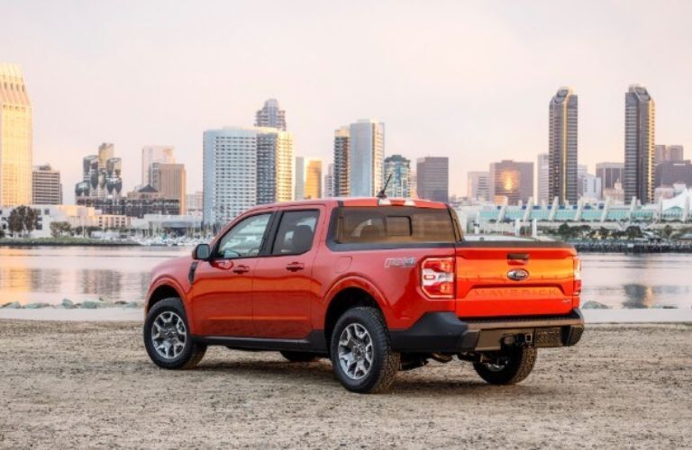 Rear Quarter View of the 2022 Ford Maverick