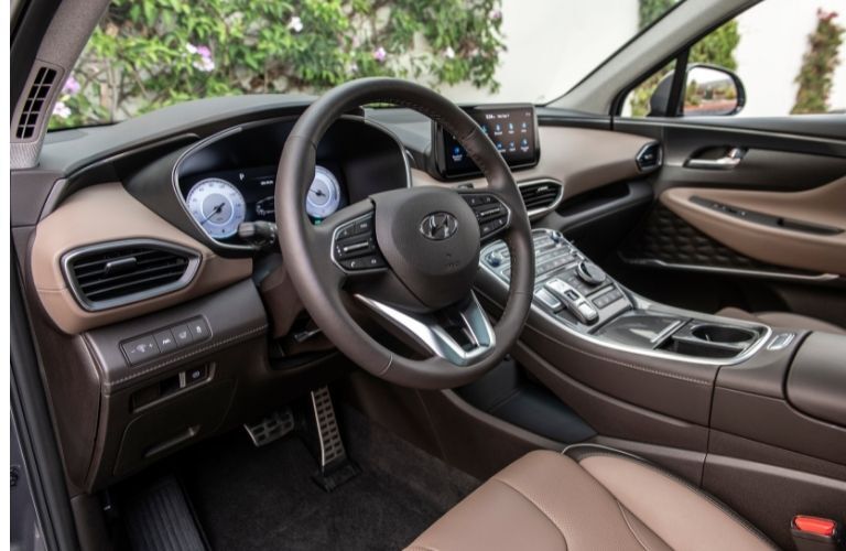 2022 Hyundai Santa Fe interior front dash