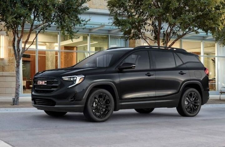 Side view of the used GMC Terrain Black