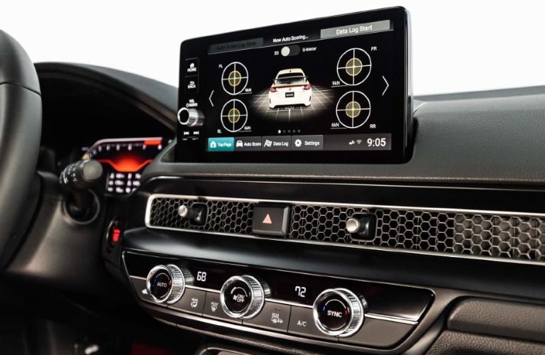 Dashboard of the 2023 Civic Type R