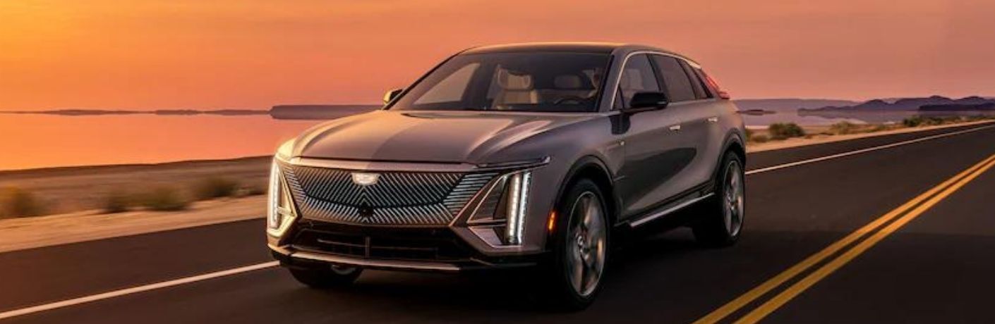 2023 Cadillac LYRIQ front and side view