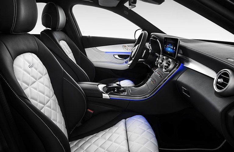 Front seats of the 2019 Mercedes-Benz C-Class
