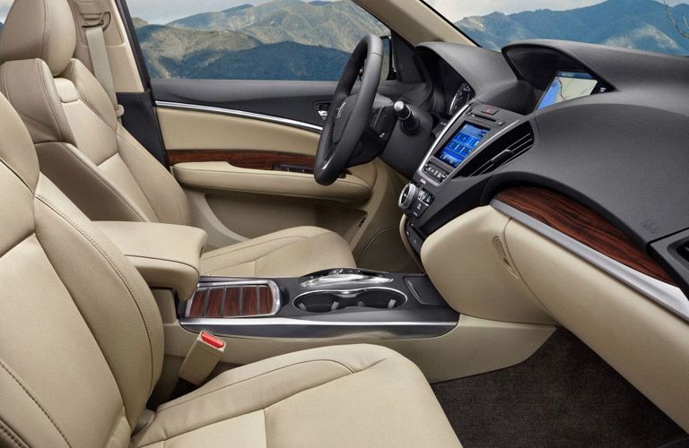 2017 Acura MDX Tan Leather Front Seats