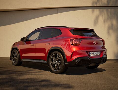 The all-new Mercedes-Benz GLA electric rear view.