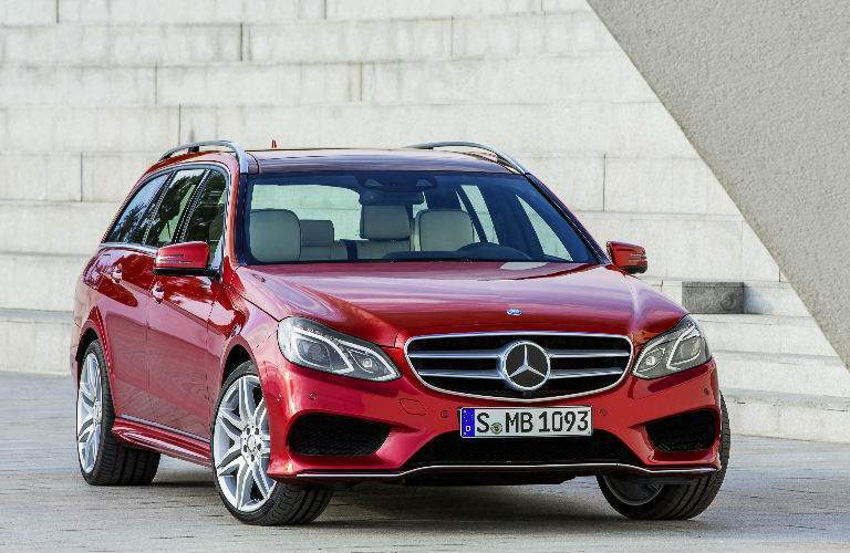 2018 Mercedes-Benz E-Class Wagon red front view