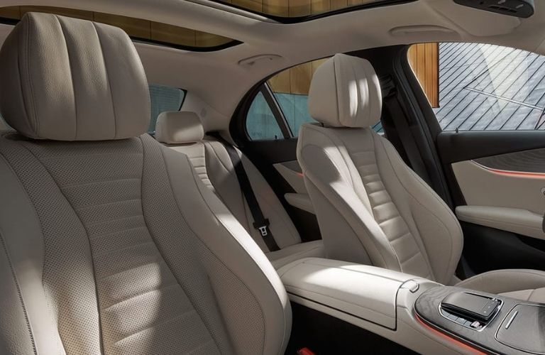 View of the interior seats of the 2022 Mercedes-Benz E-Class