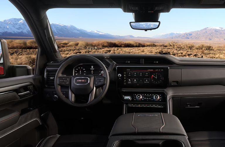 dashboard view of the Used GMC Sierra 2500HD