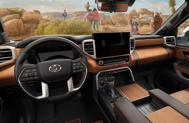 dashboard view of the 2025 Toyota Sequoia