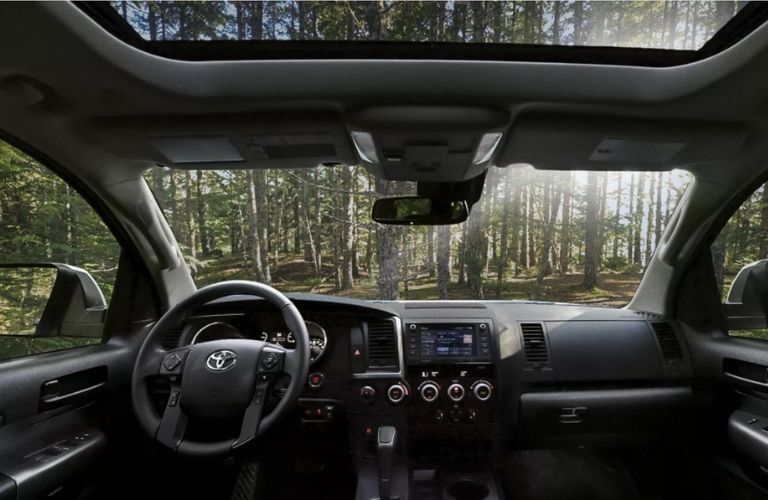 cockpit of the  2022 Toyota Sequoia
