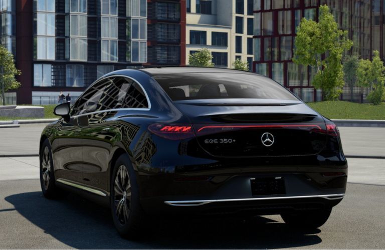 2024 MB EQE 350+ Sedan side and back view