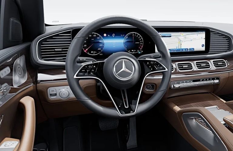 Driver focused cockpit view of the 2024 Mercedes-Benz GLE