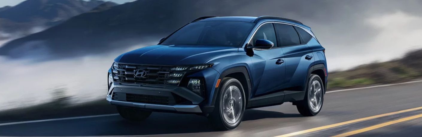 2025 Hyundai Tucson front and side view