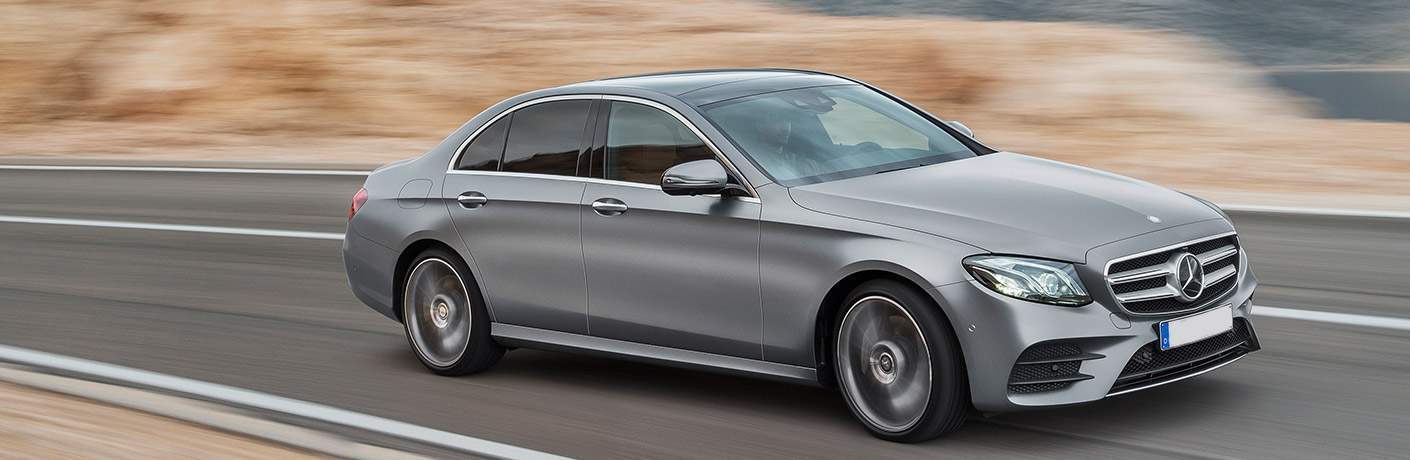 silver Mercedes-Benz E-Class