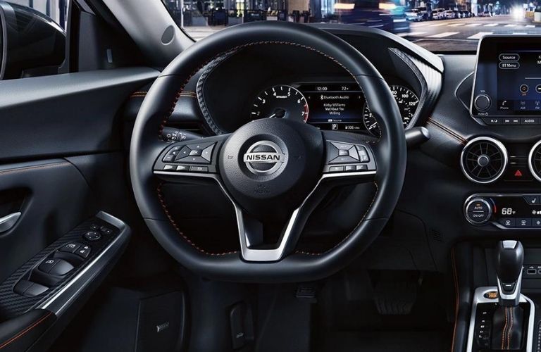 Cockpit view of the 2022 Nissan Sentra