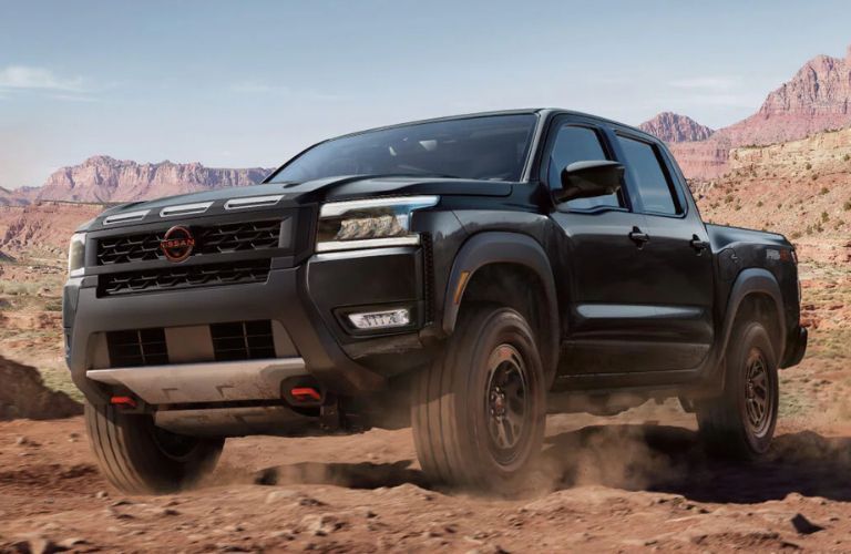 2026 Nissan Frontier front and side view