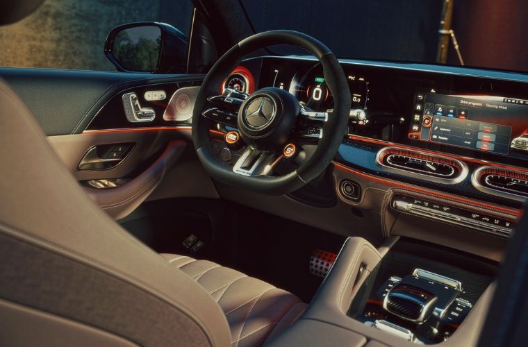 2027 Mercedes-AMG® GLE 53 HYBRID SUV interior front dash
