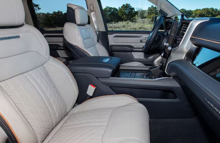 front seat view in the 2025 Ram 1500