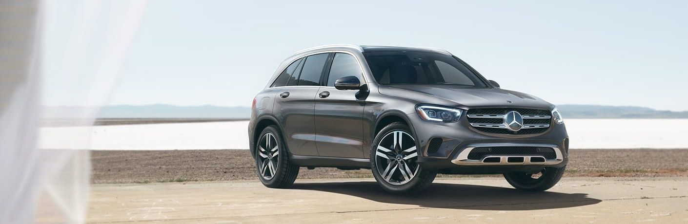 2021 MB GLC exterior front fascia passenger side on beach