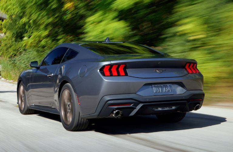 2024 Ford Mustang side and back view