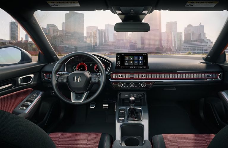 dashboard view of the 2024 Honda Civic Si