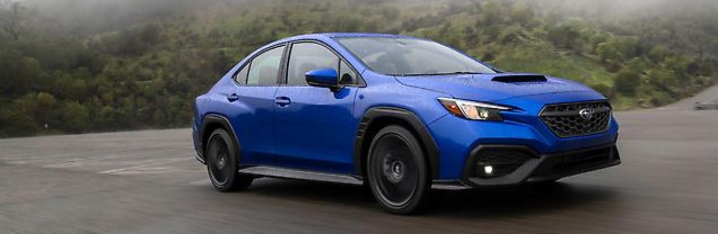 Side Quarter View of the 2022 Subaru WRX