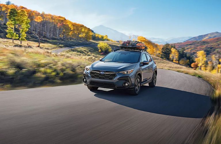 Subaru SUV on a road