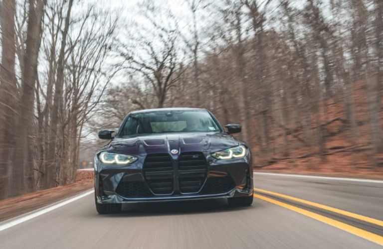 2023 BMW M3 on the road