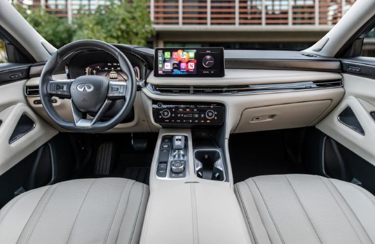 dashboard view of an INFINITI