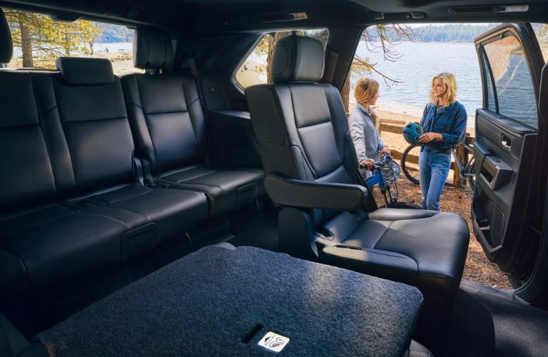 rear seat view of the 2024 Toyota Sequoia