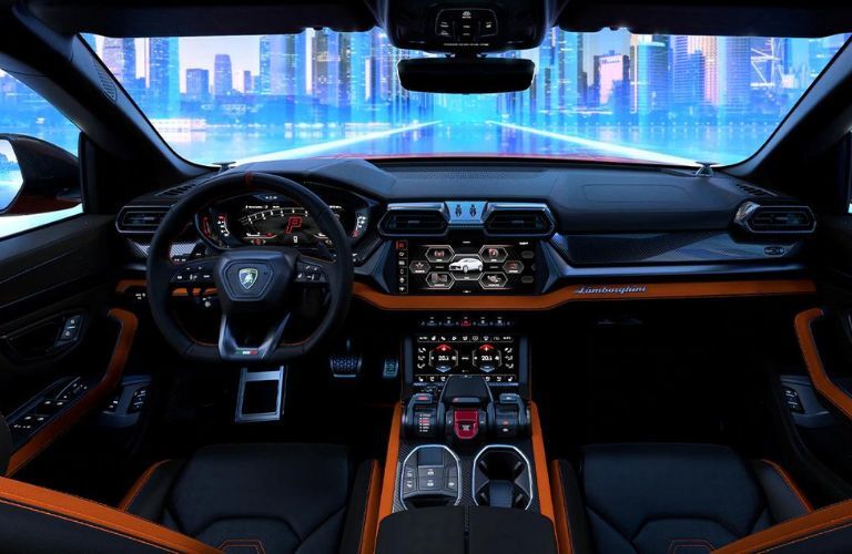 Lamborghini Urus SE cabin view