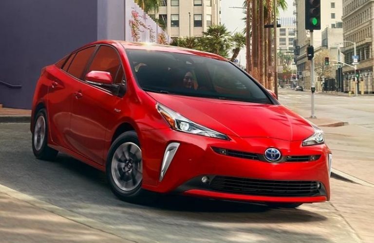 2022 Toyota Prius side and front view
