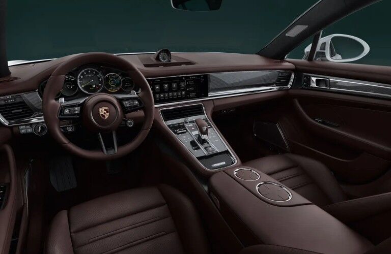 2022 Porsche Panamera front interior and dashboard