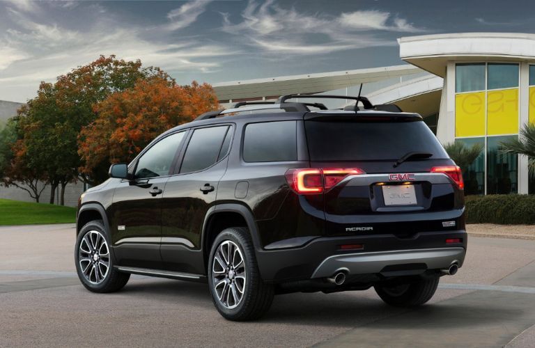 Rear view of the 2019 GMC Acadia